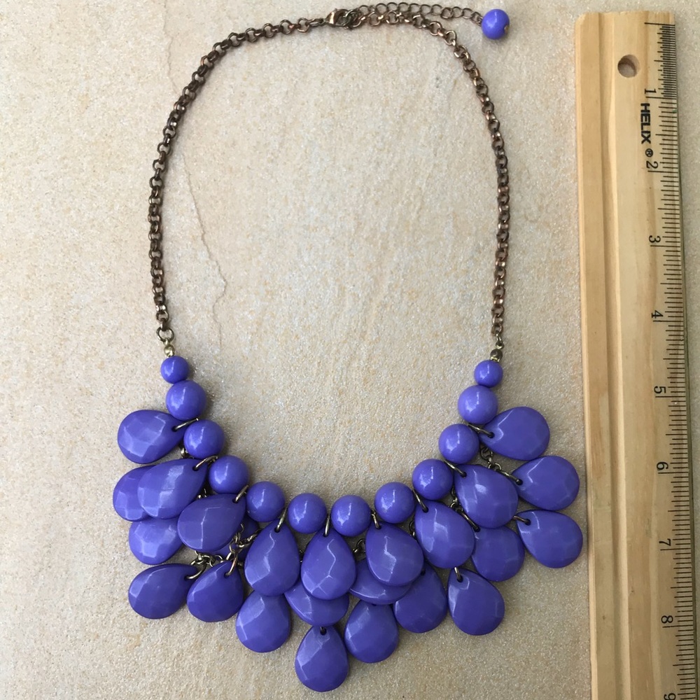 Purple beaded necklace